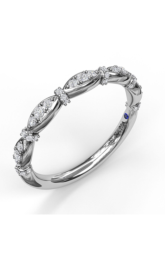 Fana Matching Band Wedding Band W7169-18kt-White