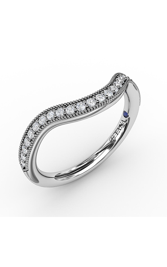 Fana Matching Band Wedding Band W7237-18kt-White