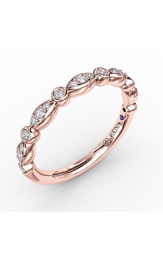 Fana Matching Band Wedding Band W7330-14kt-Rose