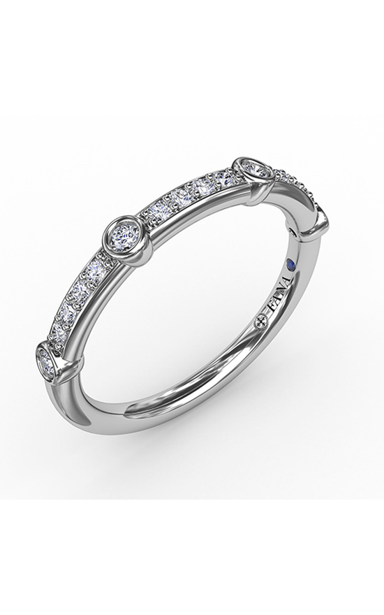Fana Matching Band Wedding Band W7337-18kt-White