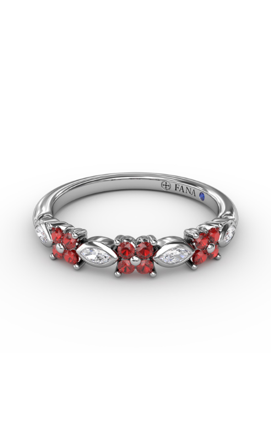 Fana Anniversary Band Wedding Band W7455R-14kt-White