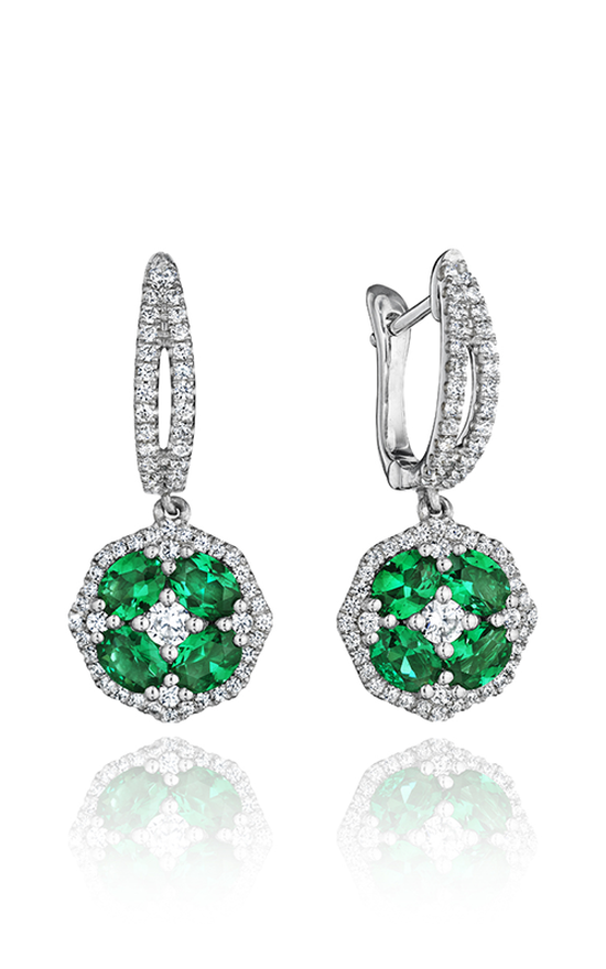 Fana Color Fashion Earrings ER1576E-14kt-White