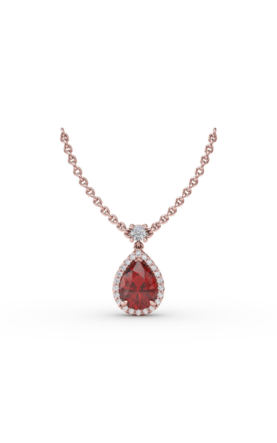 Fana Color Fashion Necklace N1777R-14kt-Rose