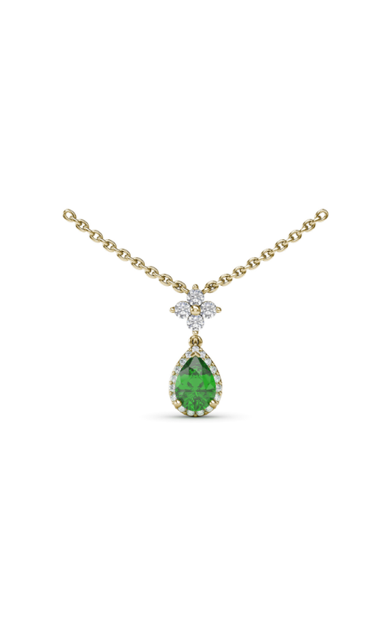Fana Color Fashion Necklace N1882E-14kt-Yellow