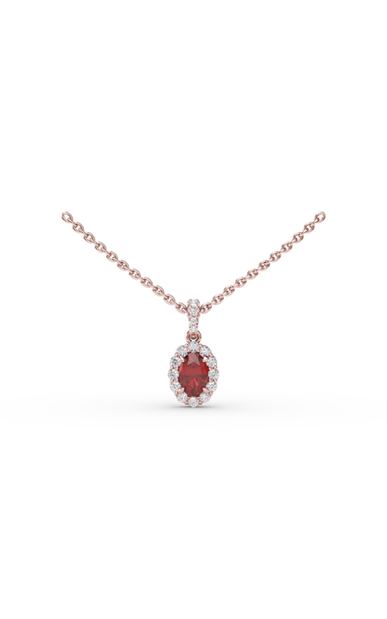 Fana Color Fashion Necklace P1834R-14kt-Rose