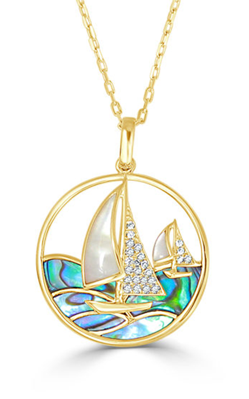 Frederic Sage Natural Shells Necklace P3195AW-4-YAWM