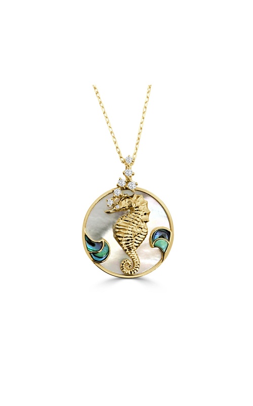 Frederic Sage Natural Shells Necklace P3570AW-4YG