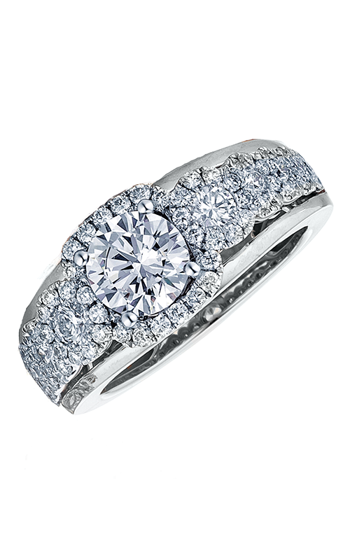 Frederic Sage Halo Engagement Ring RM116-1-4W