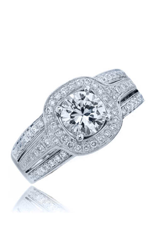 Frederic Sage Halo Engagement Ring RM107-W