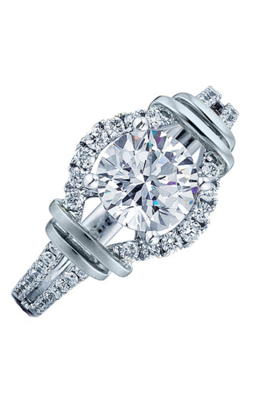 Frederic Sage Halo Engagement Ring RM156-4-W