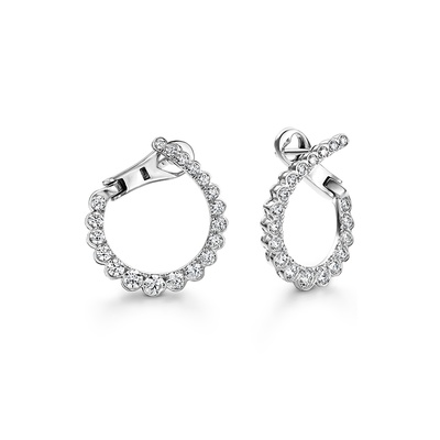 Hearts on Fire Aerial Regal Diamond Hoops HOOPAERS0098PL