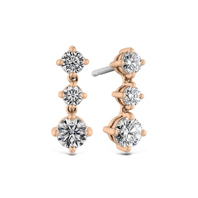 Hearts on Fire Cascade Mini Drop Earrings HFECASMD00948R