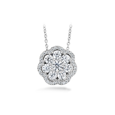 Hearts on Fire Aurora Cluster Pendant HFPAURC01458W-C