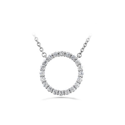 Hearts on Fire Signature Circle Pendant HFPSIGC00408W
