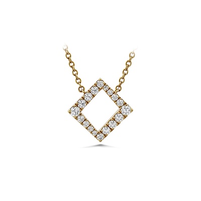 Hearts on Fire Charmed Square Pendant HFPCSQ00288Y