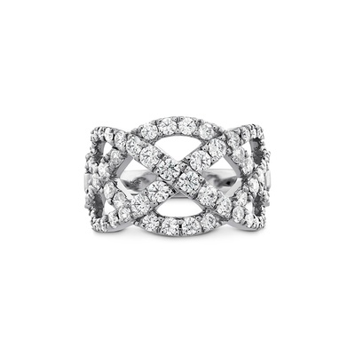 Hearts on Fire Intertwining Diamond Right Hand Ring HFRINTW01508R Hearts on Fire Intertwining Diamond Right Hand Ring HFRINTW01508R