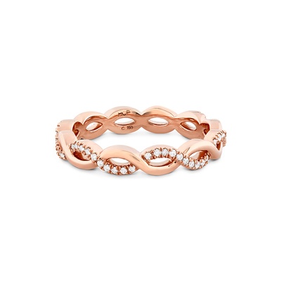 Hearts on Fire Destiny Lace Twist Eternity Band HBADSTLACT8R-Z60-C