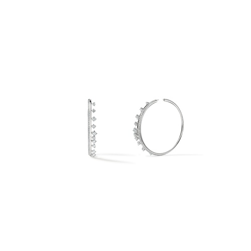 Hearts on Fire Barre Floating Diamond Large Hoops UU2907 : 6.50 :  : 18KW : GH/VS thumbnail 1