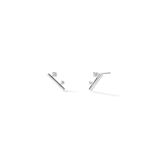 Hearts on Fire Barre Floating Diamond Climber Earrings UU2850 : 0.30 :  : 18KY : GH/VS