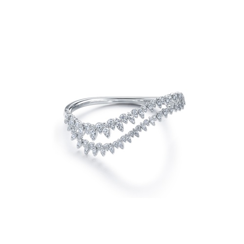 Aerial Twisted Dewdrop Bangle