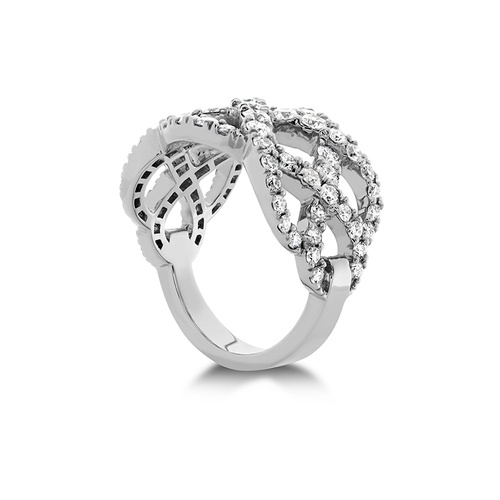 Hearts on Fire Intertwining Diamond Right Hand Ring HFRINTW01508R thumbnail 2