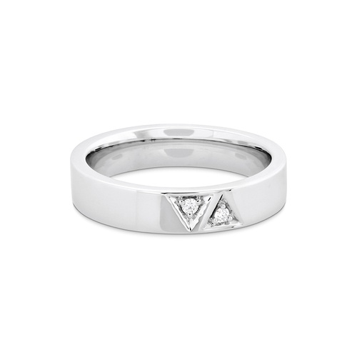 Hearts on Fire Triplicity Triangle Double Diam Band 6mm HBA2TRIT00068W-6 thumbnail 3