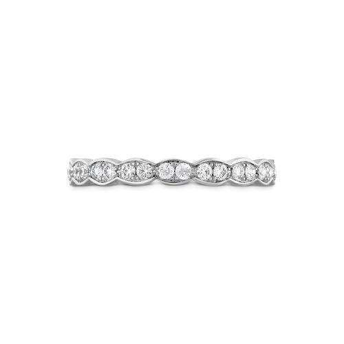 Hearts On Fire  Wedding Band HBAFLORELPL-Z80-C