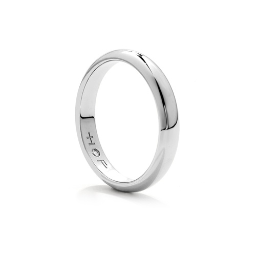 Hearts on Fire Men's Half-Round Comfort Fit Band HGHRBAND8W-8 thumbnail 2