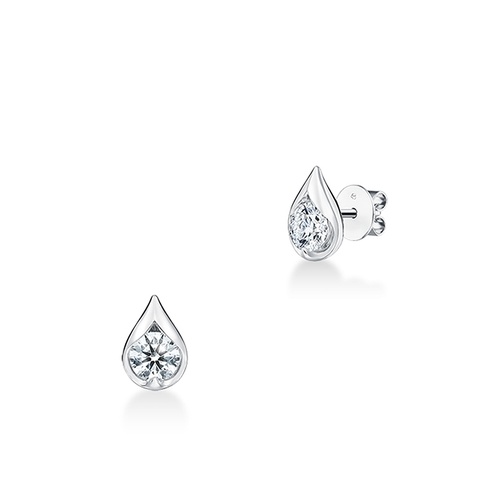 Hearts on Fire LU Droplet Studs Earrings UU2829 : 0.60 : : 18KW : IJ/VS