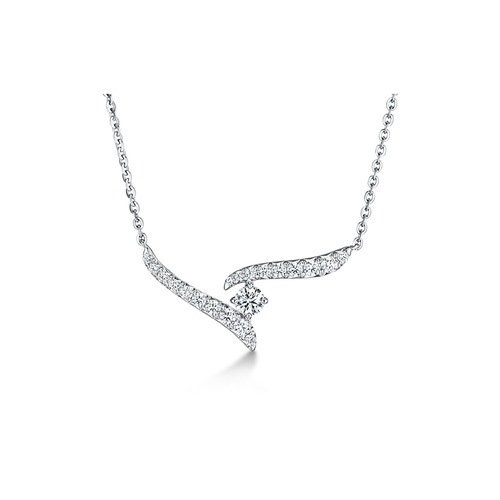 Hearts On Fire Vela Crossover Pendant UU2646 : 1.00 : 18 : 18KW : GH/VS" thumbnail 1
