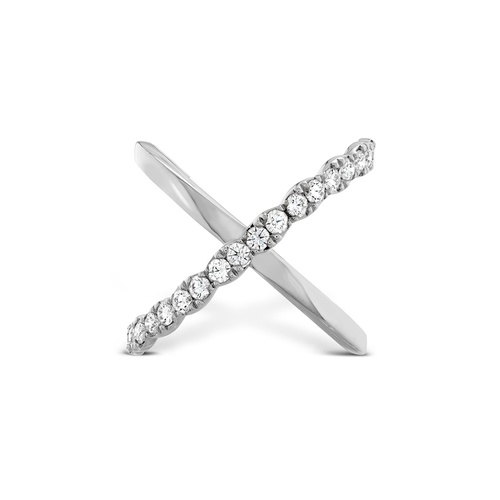 Hearts on Fire Lorelei Criss Cross Ring UU493 : 0.55 : 6.50 : 18KW : IJ/VS
