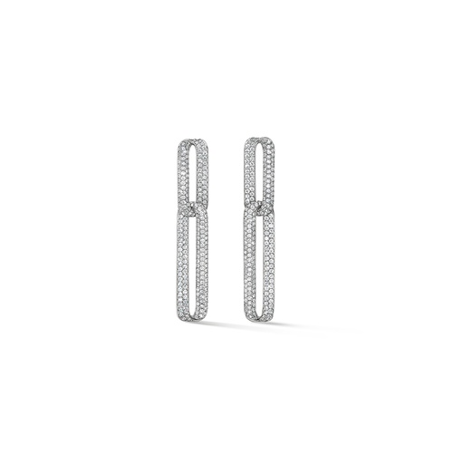Hearts on Fire INSIDE/OUT Pave Link Earrings UU3016 : 4.75 : : 18KY : GH/VS