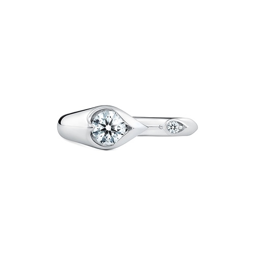 Hearts on Fire LU Open Droplet Ring UU2893 : 0.50 : 9.50 : 18KW : IJ/VS