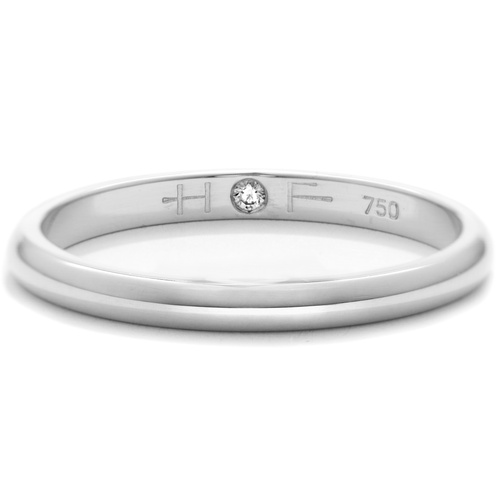 Hearts on Fire Wedding Band UU2947 : 2mm : 10.00 : 18KR : GH/VS