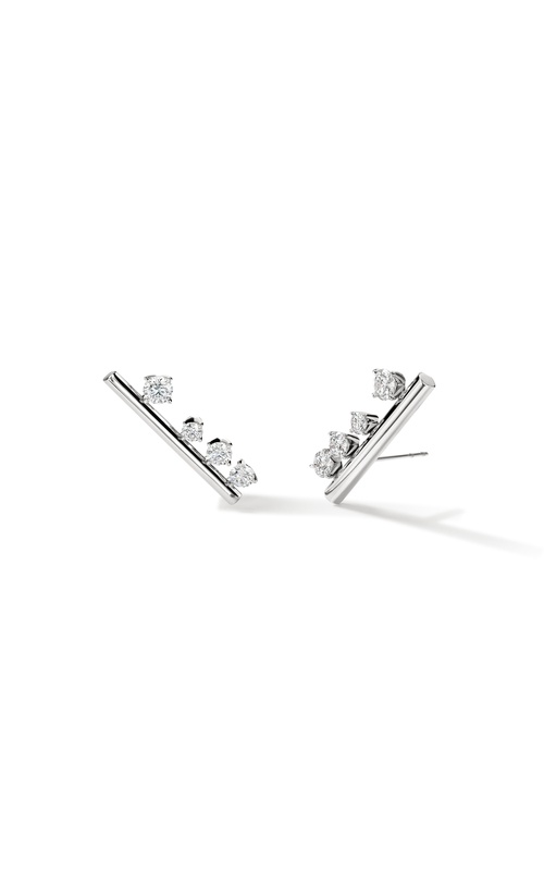 Hearts on Fire Barre Floating Diamond Large Climber Earrings UU2879 : 1.95 :  : 18KW : GH/VS