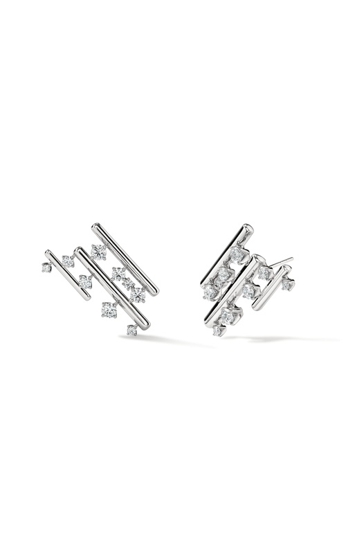 Hearts on Fire Barre Multi-Row Climber Earrings UU2900 : 2.00 :  : 18KW : GH/VS