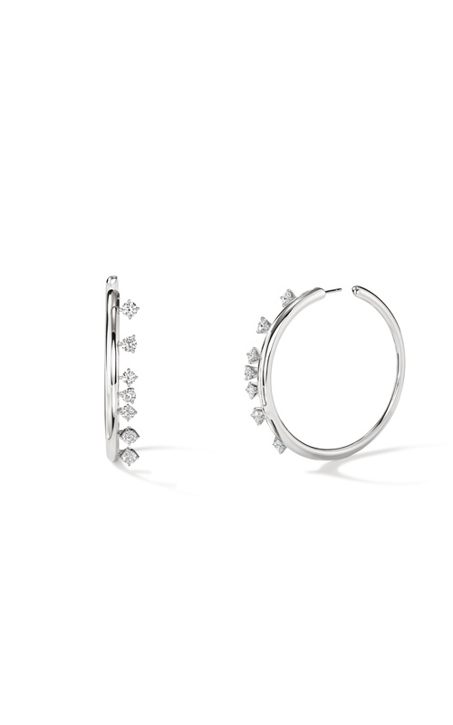 Hearts on Fire Barre Floating Diamond Medium Hoops Earrings UU2868 : 1.50 :  : 18KR : GH/VS