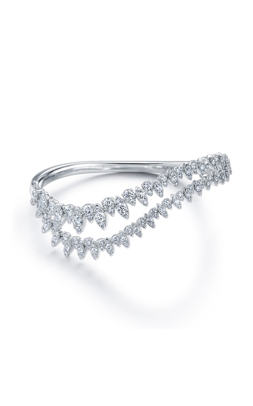Hearts on Fire Aerial Twisted Dewdrop Bangle HFBAERD03498W-M