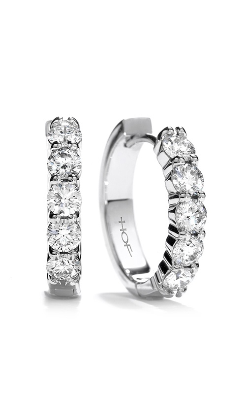 Hearts on Fire Small Mini Hoop Earrings HFESH300958W