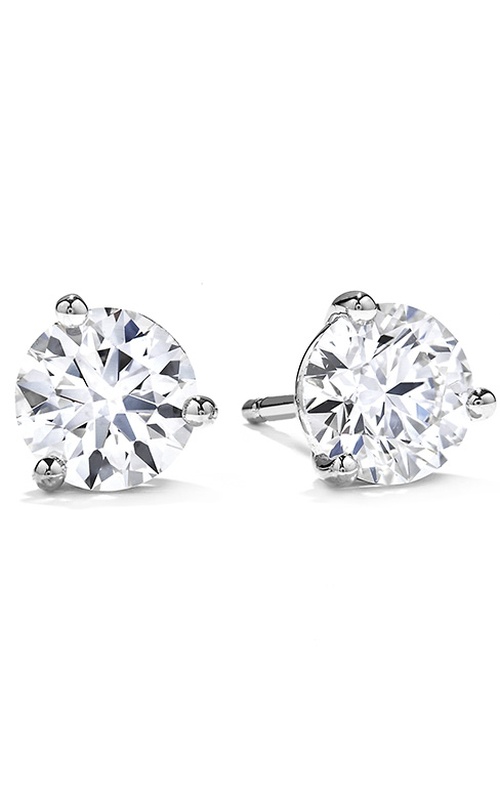 Hearts on Fire Three-Prong Stud Earrings 3SIE00258W