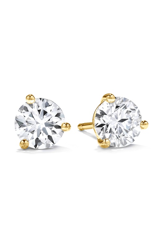 Hearts on Fire Three-Prong Stud Earrings 3SIE01508Y