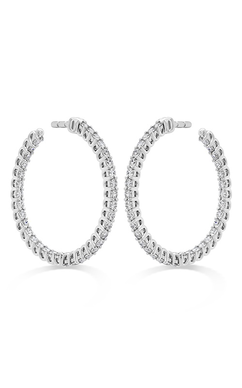 Hearts on Fire Signature Round Inside Out Hoop HOOPSIGIO00878W