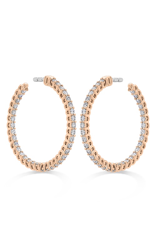 Hearts on Fire Signature Round Inside Out Hoop Earrings HOOPSIGIO00878R