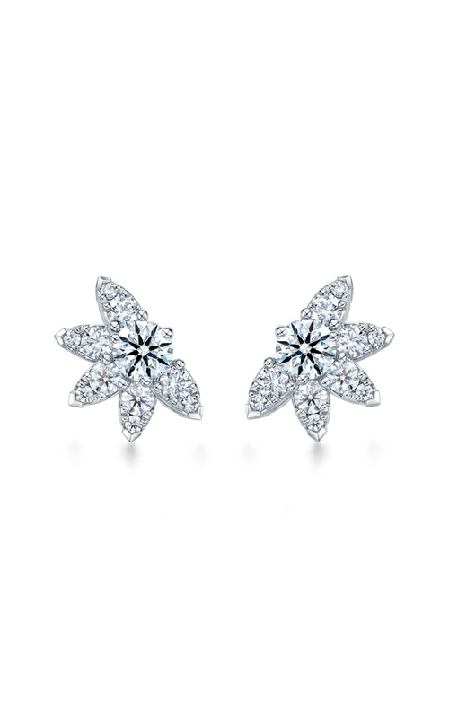 Hearts on Fire Aerial Sunburst Earring Studs HFEAERS01288W