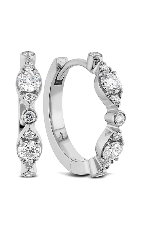 Hearts on Fire Bezel Regal Huggie HFEBREGH00358W