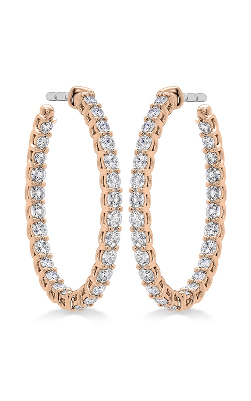 Hearts on Fire Signature Oval Hoop Earrings HOOPSIGO01368R