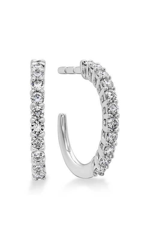 Hearts on Fire Signature Round Hoop Earrings HOOPSIGR00168W