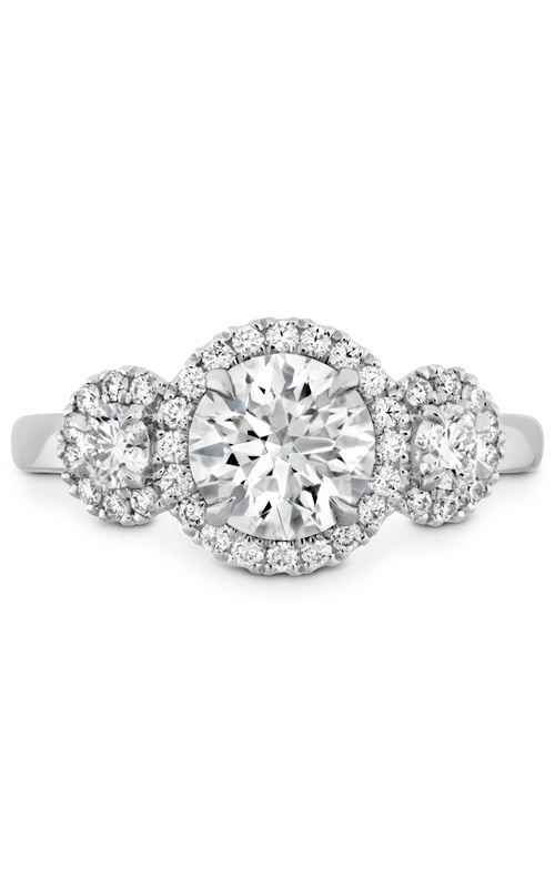 Hearts On Fire Integrity HOF Three Stone Metal Setting Engagement Ring HBSINTHM300428WC-C