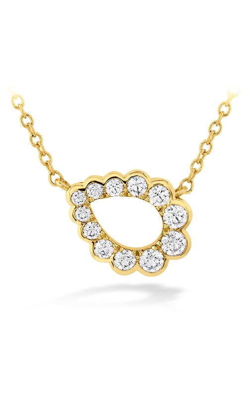 Hearts on Fire Aerial Regal Scroll Teardrop Necklace HFNAREGST00308Y