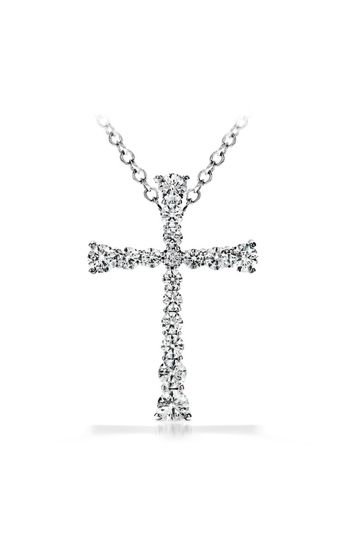 Hearts on Fire Divine Journey Cross Pendant Necklace HFPSC901198W Hearts on Fire Divine Journey Cross Pendant Necklace HFPSC901198W